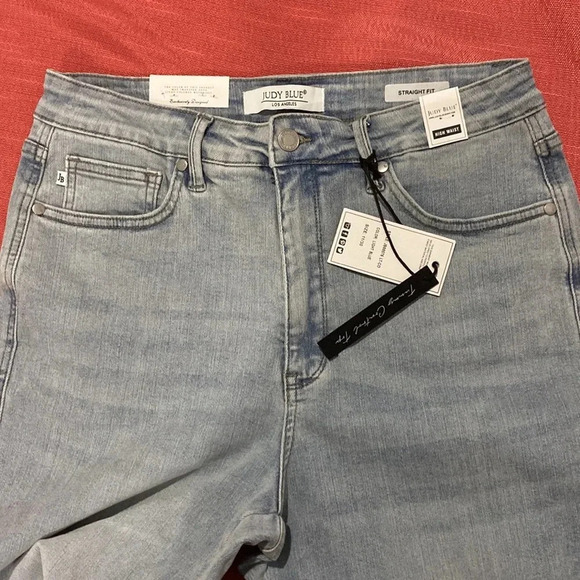 Judy Blue High Rise Tummy Control Vintage Wash Straight Jeans size 11/30 - Picture 8 of 11